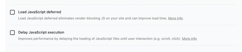 Example of JS optimization in one click - Source: WP Rocket