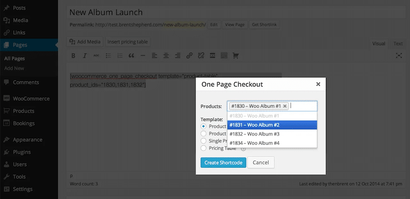 One page checkout - Source: WooCommerce one page checkout