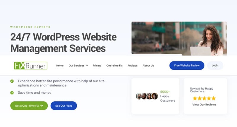 FixRunner WordPress speed optimization service