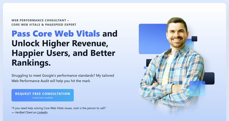 Joshua Clare flag WordPress speed optimization service