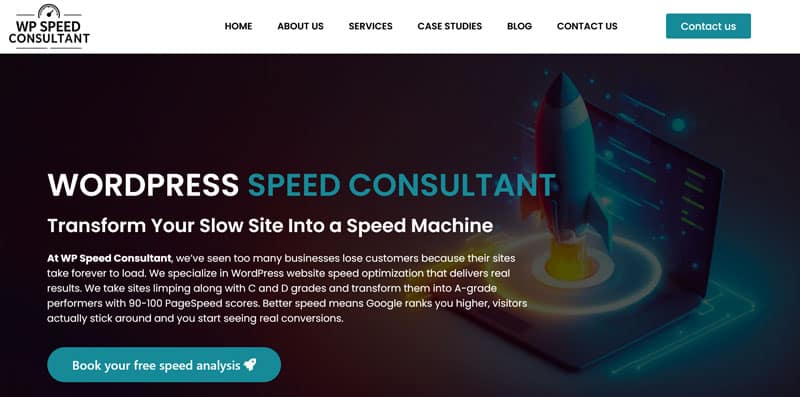 WP Speed Consultant WordPress speed optimization service