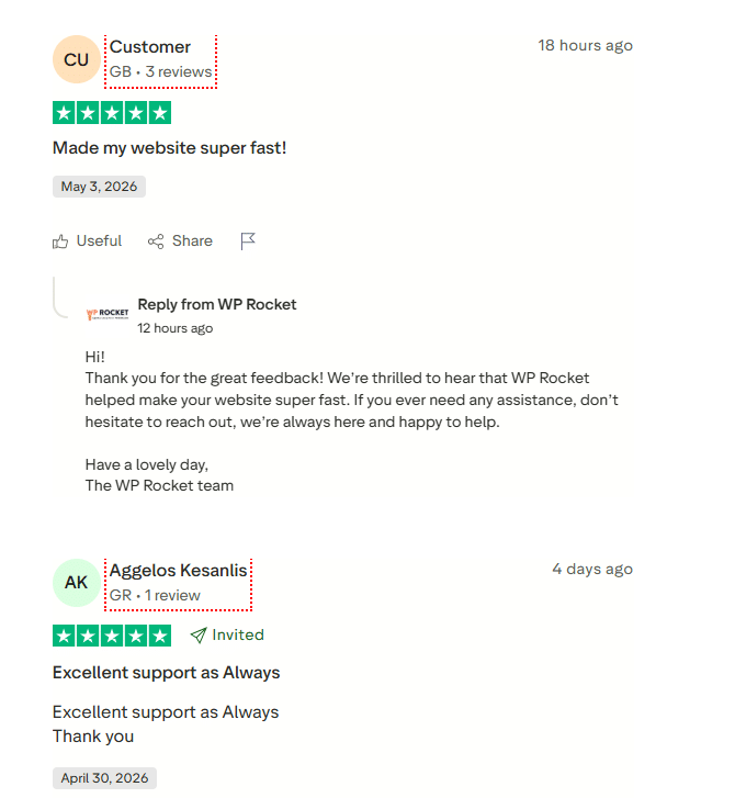 Boosting social proof to increase conversions - Source: Trustpilot