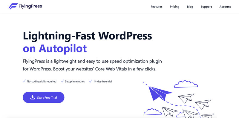 flyingpress wordpress plugin to improve core web vitals