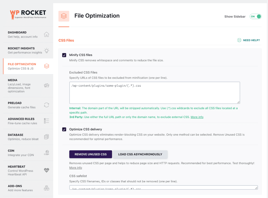 Intuitive interface to boost performance in one click – Source: WP Rocket