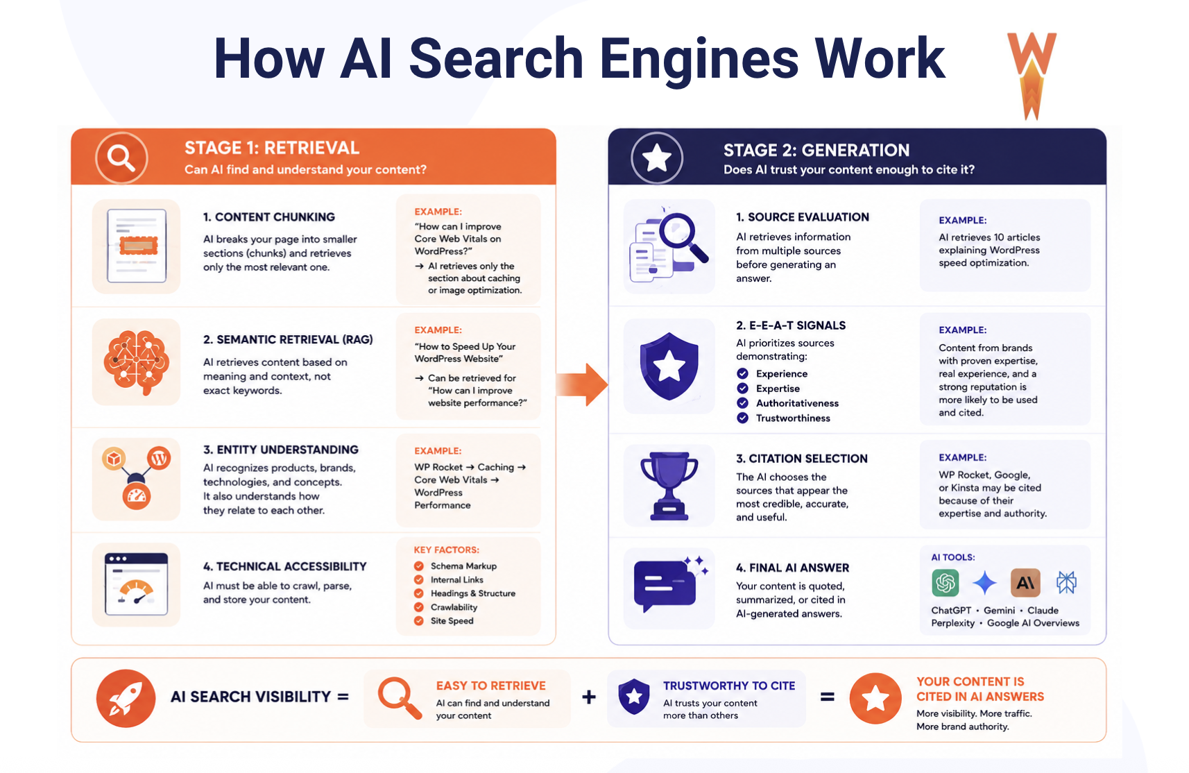 AI search engine explained - Source: WP Rocket